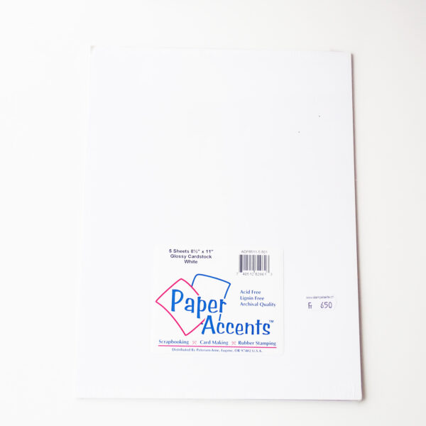 Glossy Cardstock white A4